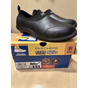 Skechers Hands Free Slip-ins Work Footwear 200304W Black Size 9.5 Wide